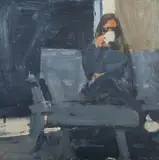 Ben Aronson, Coffee Break, 1996 - 1997, oil on board