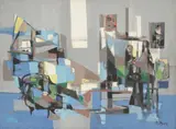 Marcel Mouly, Atelier ensoleillé, oil on canvas