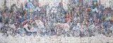Kyu-nam Han, Coaches on 58th Street, 2002, acrylic on canvas