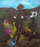 Robert H. Colescott, Mother Nature (African Venus), 1983, acrylic on canvas