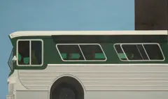 Robert Cottingham, Bus, 1964, oil on canvas