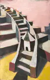 Chuck Connelly, Staircase, 1984, oil on canvas