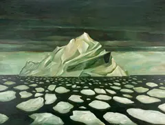 Ice Flow by Suzanne Caporael, oil on canvas, sold May 2008