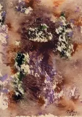 Untitled by Mark Tobey, 1968, tempera on paper, sold May 2008