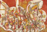 Avinash Chandra, Watercolor #1, 1967, ink and watercolor on paper