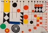 Checkerboard by Alexander Calder, 1965, gouache on paper, sold May 2008