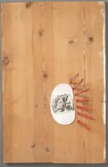Georg Herold, Bollwerk gegen den Bolschewismus, 1983, pencils, silkscreen on bread board, and wood