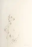 Rafael Coronel, Study for Clown with Two Hats, c. 1960 - 1965, pencil on paper