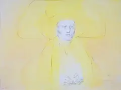 Andnimo by Rafael Coronel, 1969, pencil and watercolor on board, sold May 2008