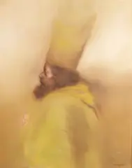 Perfil VIII by Rafael Coronel, oil on canvas, sold May 2008