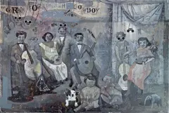 Armando Romero, Música para conocedores, oil on canvas