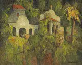 Francis A. Todhunter, Catholic Church, Mill Valley, California, oil on canvas