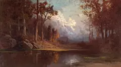 Julian Rix, River Reflections, oil on canvas