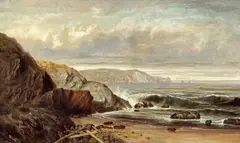 Meyer Straus, Marin County Beach, 1876, oil on canvas