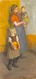 Alida Ghirardelli, Dutch Family, oil on canvas