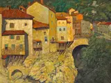 Harry Lachman, Le Pont, Pont en Royans, France, oil on canvas