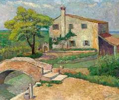 Le Pont Torcello by Harry Lachman, oil on canvas, sold Apr 2008