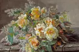 Raoul M. de Longpre, Lilacs and Roses