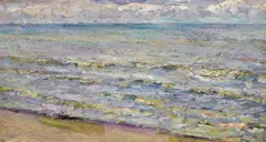 Shoreline Waves by Joseph Raphael, oil on board, sold Apr 2008