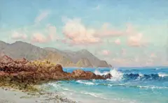A Coastal View by Charles Dorman Robinson, oil on canvas, offered Apr 2008