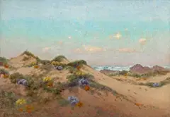 Summer Sand Dunes by Charles Dorman Robinson, 1919, oil on canvas, sold Apr 2008