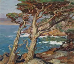 Point Lobos by Paul Dougherty, oil on canvas, sold Apr 2008