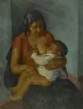Mischa Askenazy, Mother and Child (No.4), oil on canvas