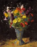 Ferdinand Kaufmann, Spring Bouquet, oil on canvas