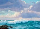 Roi Clarkson Colman, Clearing Skies, oil on canvas