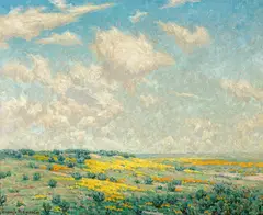 Granville S. Redmond, Antelope Valley, oil on canvas