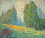 Paul Lauritz, Poppies and Eucalyptus, California