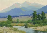 Charles Partridge Adams, Long's Peak, 4pm from Fish Creek, Estes Park, Colorado