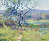 Pathway to the Pond by Maurice Braun, oil on canvas, sold Apr 2008