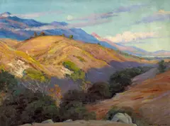 Evening Shadows, Montecito by Arthur Merton Hazard, 1923, oil on canvas, offered Apr 2008