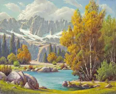 Sierra Glory by Paul Grimm, oil on canvas, offered Apr 2008