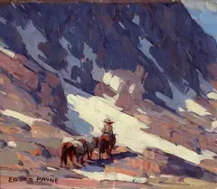 Packing High by Edgar Alwin Payne, oil on canvas, sold Apr 2008