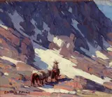 Packing High by Edgar Alwin Payne, oil on canvas, sold Apr 2008