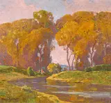 Dana Bartlett, Autumn by the River, 1938 (No.308)