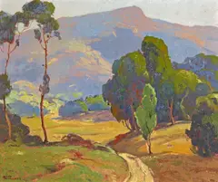 California Hills by Dana Bartlett, oil on canvas, sold Apr 2008
