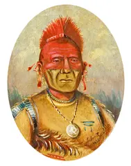 George Catlin, Horse Chief, Head Chief of the Pawnee Tribe, 1832 (No.78); Wolf Chief, Head Chief of the Mandan Tribe, 1832 (No.84); Eagle's Ribs, Head Chief of the Blackfoot Tribe, 1832 (No.57); Brave Chief, Head Chief of the Hunkpapa Sioux Tribe, 1832 (No.66); Buffalo Bull's Back Fat, Head Chief of the Blood Tribe, 1832 (No.121) (5), oil on copper