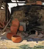 Carl Schmidt, The Old Kiln, Prado, California (No.173), oil on canvas