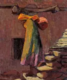 Laura Adams Armer, Hopi Woman, oil on canvas