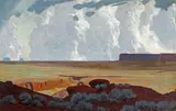 Jimmy Swinnerton, Desert Clouds, oil on canvas