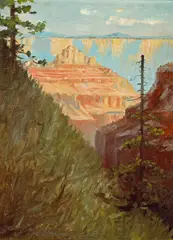 Frederick Samuel Dellenbaugh, Grand Canyon, oil on canvas