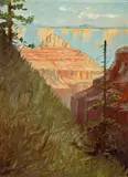 Frederick Samuel Dellenbaugh, Grand Canyon, oil on canvas