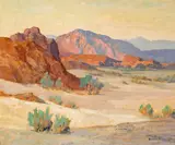 Desert Rocks by Maurice Braun, oil on canvas, sold Apr 2008