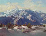 Snow and Blossoms by Paul Grimm, oil on canvas, sold Apr 2008