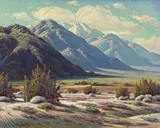 Foreground of San Jacinto by Paul Grimm, 1949, oil on canvas, offered Apr 2008