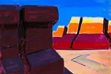 Conrad Buff, Monument Valley, oil on board
