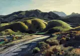 Barnsdall Ranch by Emil Kosa Jr., oil on masonite, sold Apr 2008